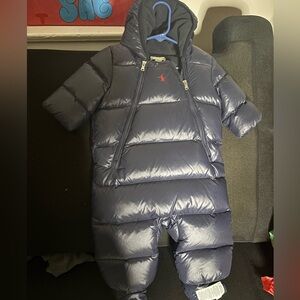 Polo by Ralph Lauren Navy Puffer Jacket for Kids